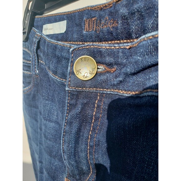 Kut From The Kloth Women's Diana Skinny Jeans Dark Wash Size 12 Blue Denim - Picture 5 of 16